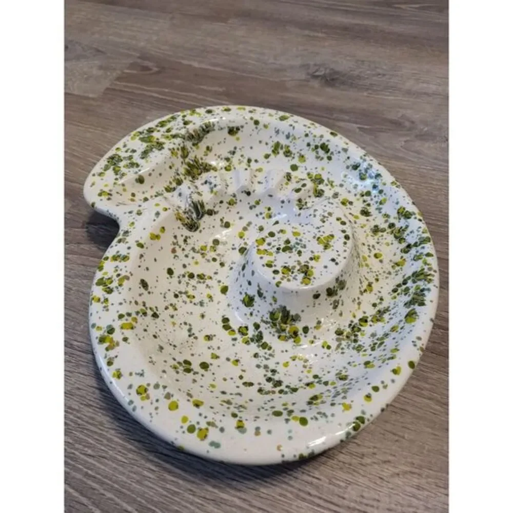Vintage 1982‎ Speckled Green Ashtray 70s Vibes Retro